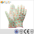 13 Gauge nylon pu gants de revêtement de palme